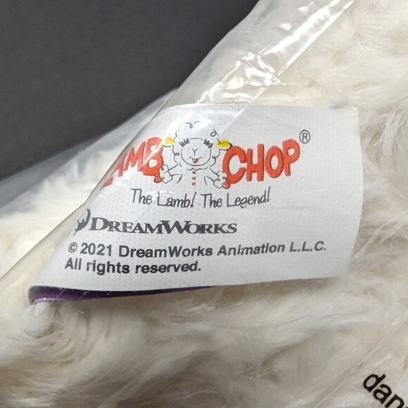 Pack Of 2 Lamb Chop Dog Toy 6" Squeaks with Green Ears Christmas Lights New - Picture 7 of 10